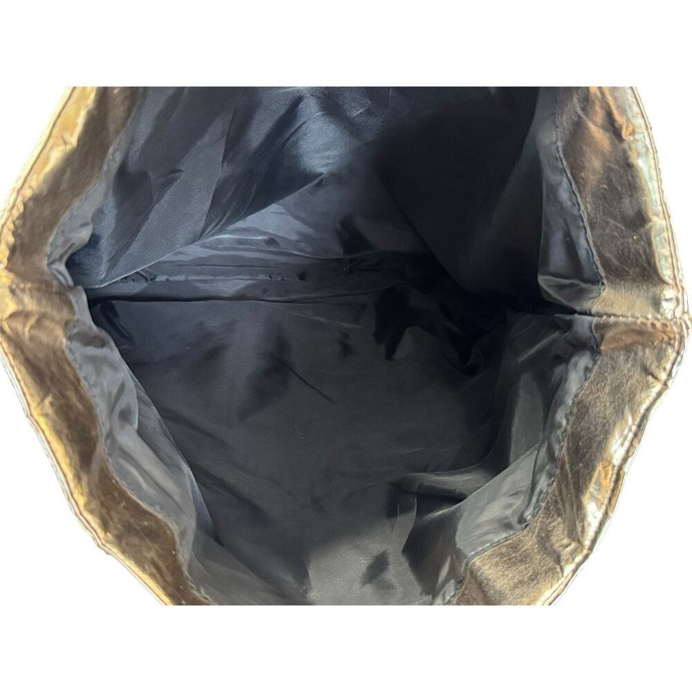 VICTORIA’S SECRET Rose Gold Metallic Quilted Puffer Tote Shoulder Bag Purse - Picture 11 of 12